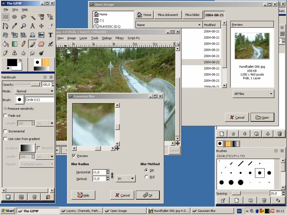 GIMP - графический редактор, бесплатная альтернатива PhotoShop