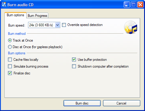 CDBurnerXP - полностью бесплатная программа для записи CD, DVD, Blu-Ray